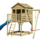 Kinderspielhaus Big BOB mit Einzelschaukel und Sandkasten