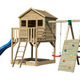 Spielhaus Big BOB mit Einzelschaukel, Kletterwand und Sandkasten