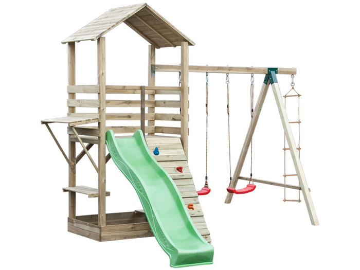 Kinderspielplatz SHOP mit Kletterwand